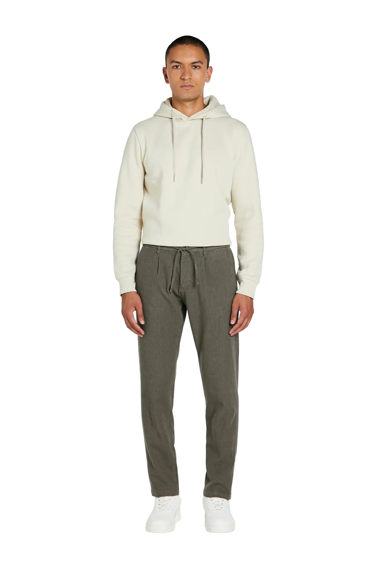 Pantalone tramato #colore_verde