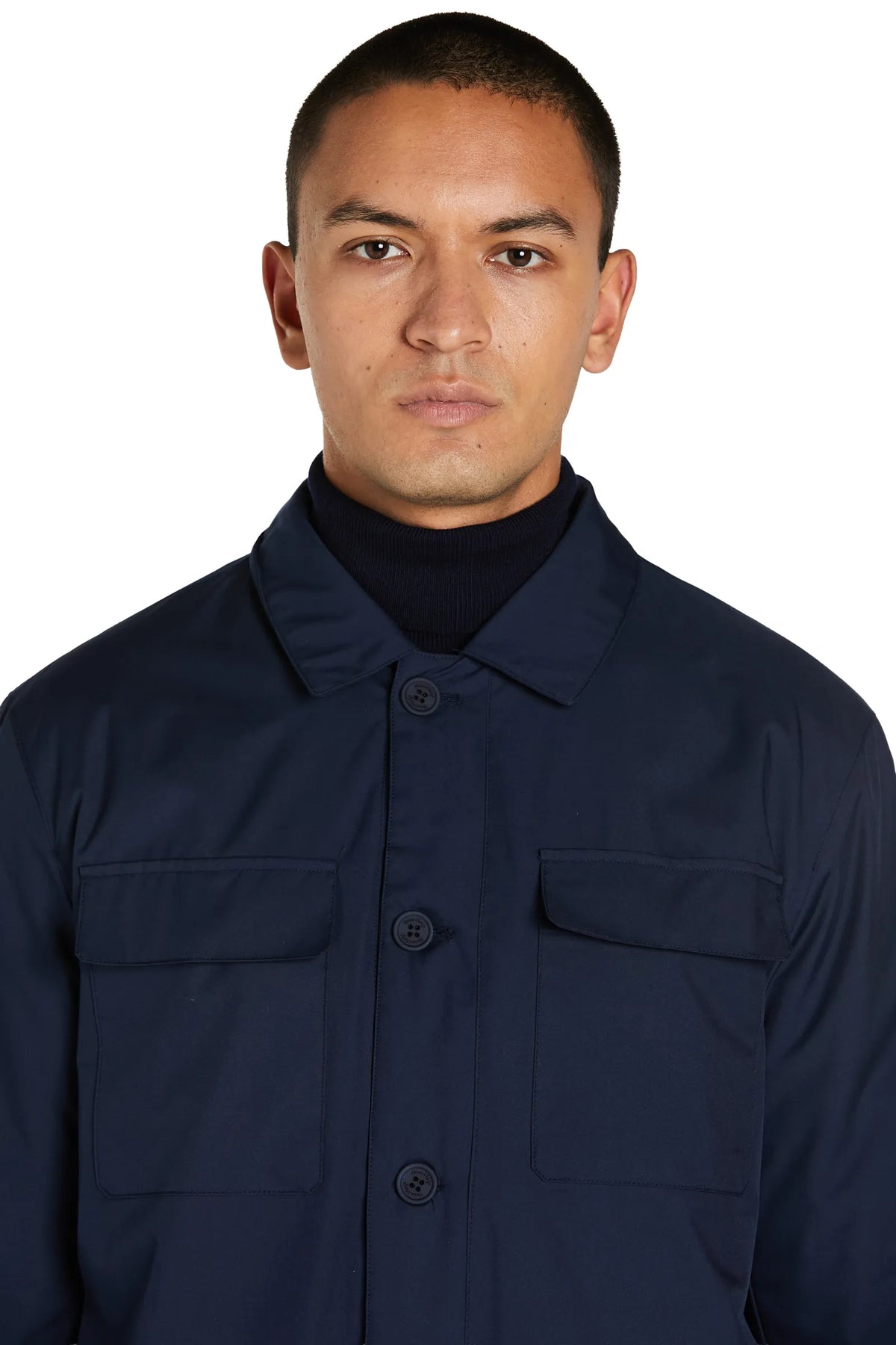 Giacca Camicia Uomo #colore_blu