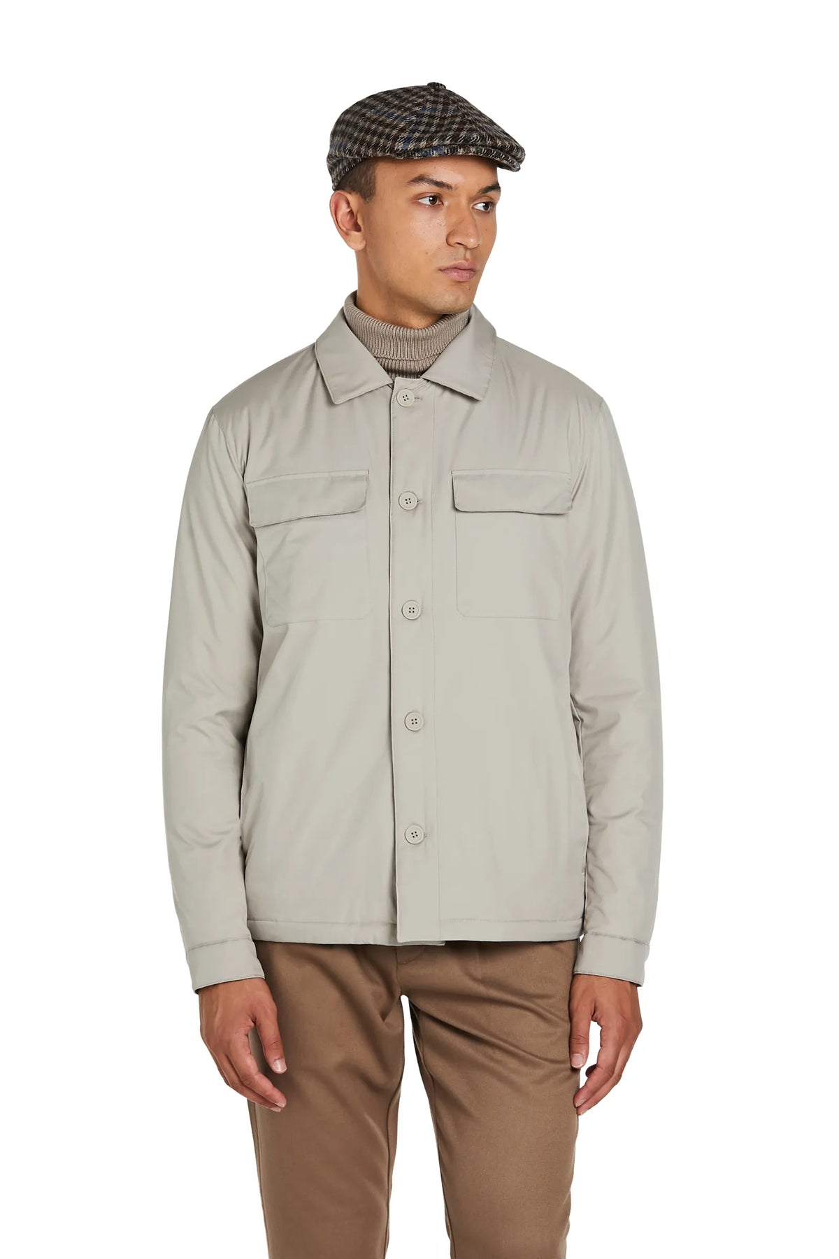 Giacca Camicia Uomo #colore_sabbia