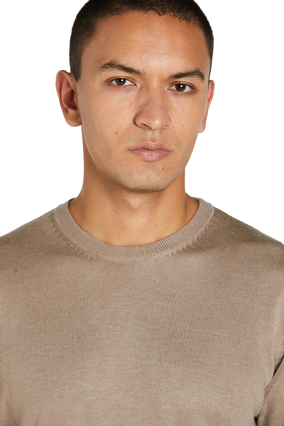 Maglia Girocollo lana merinos #colore_pietra