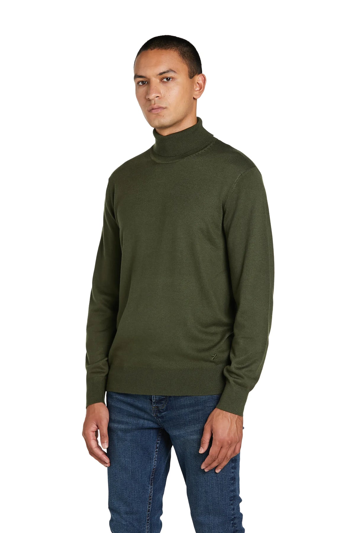 Maglione Dolcevita Lana Merinos #colore_verde