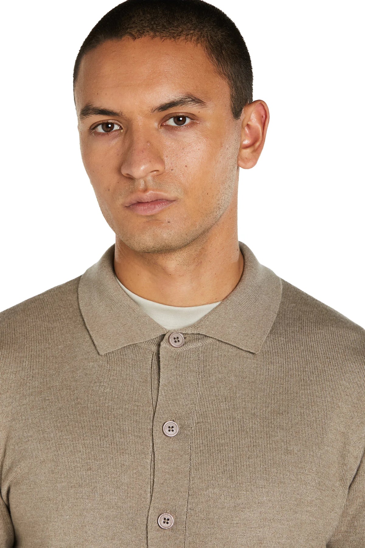 Maglia Camicia cashmere #colore_pietra