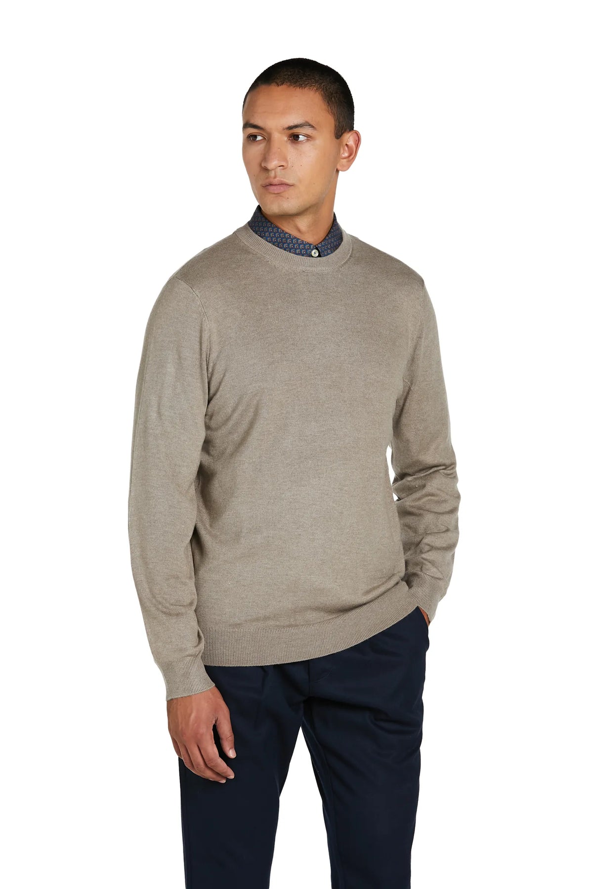 Maglia Girocollo cashmere #colore_pietra