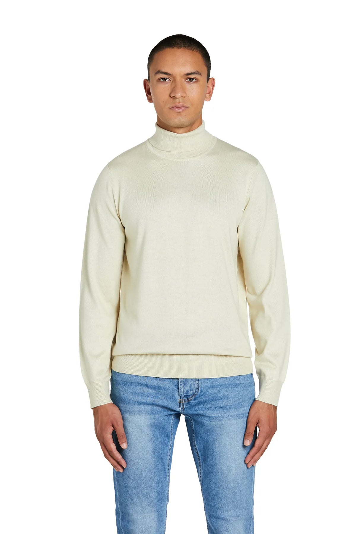 Maglione Dolcevita Basic #colore_crema