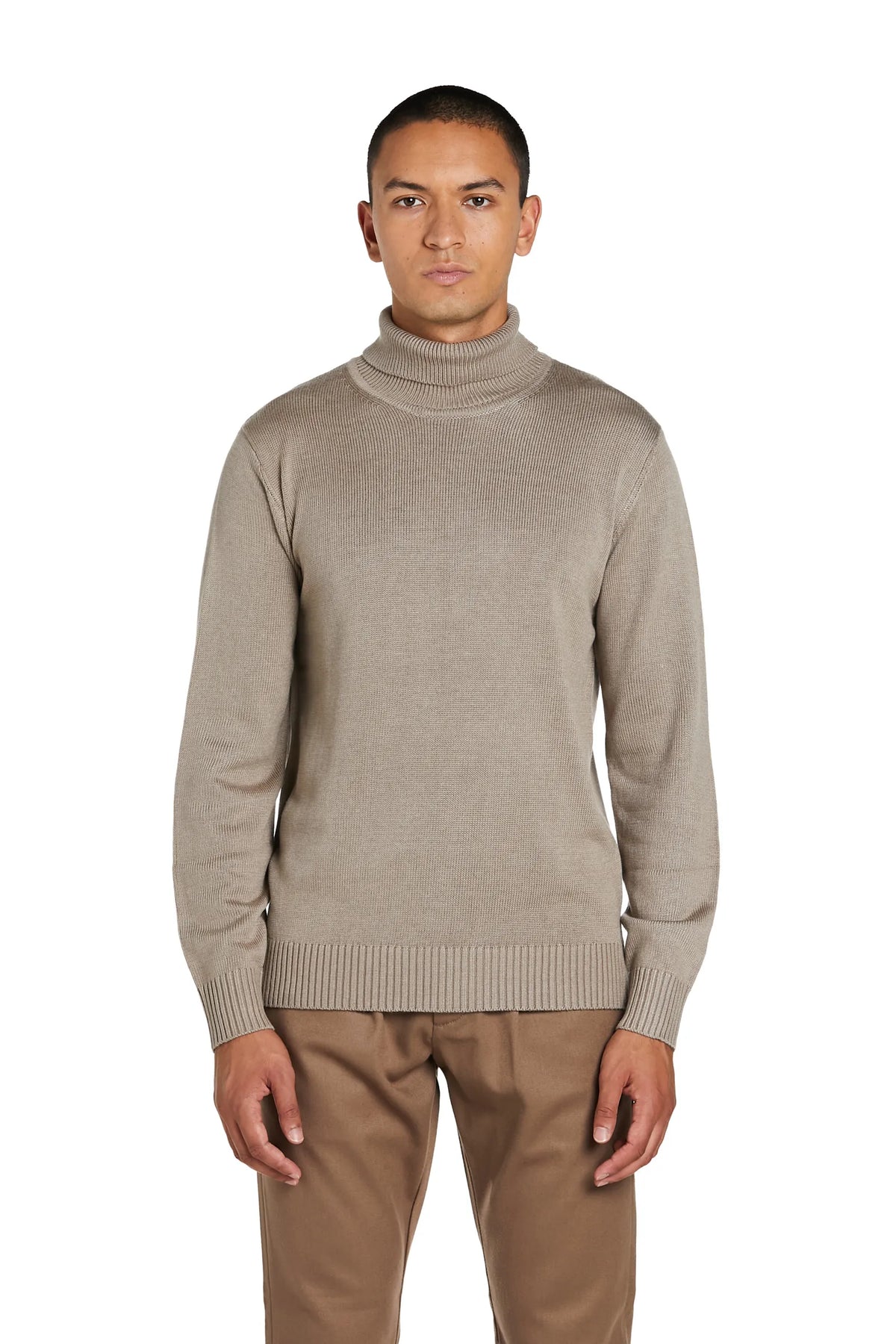 Maglione Dolcevita #colore_pietra