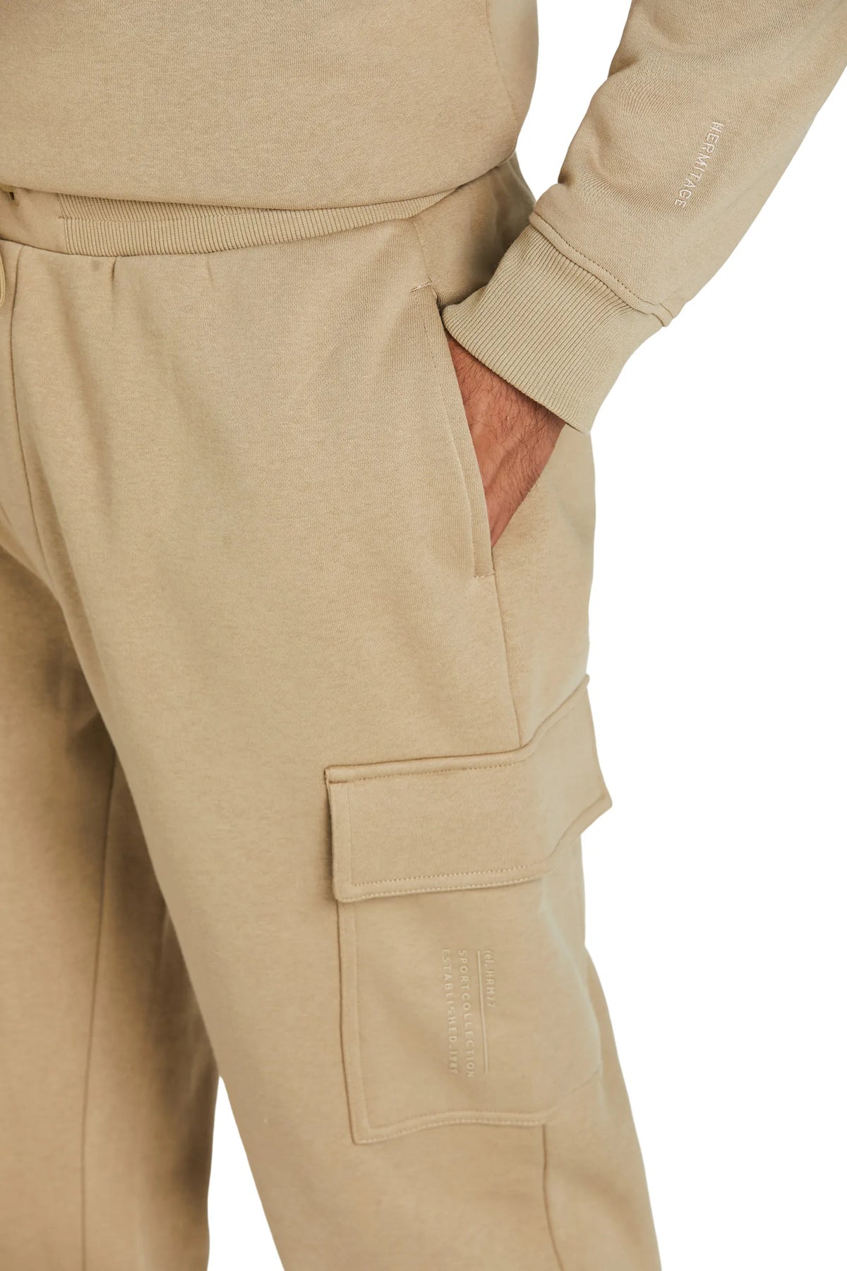 Pantaloni Cargo Felpa #colore_cammello