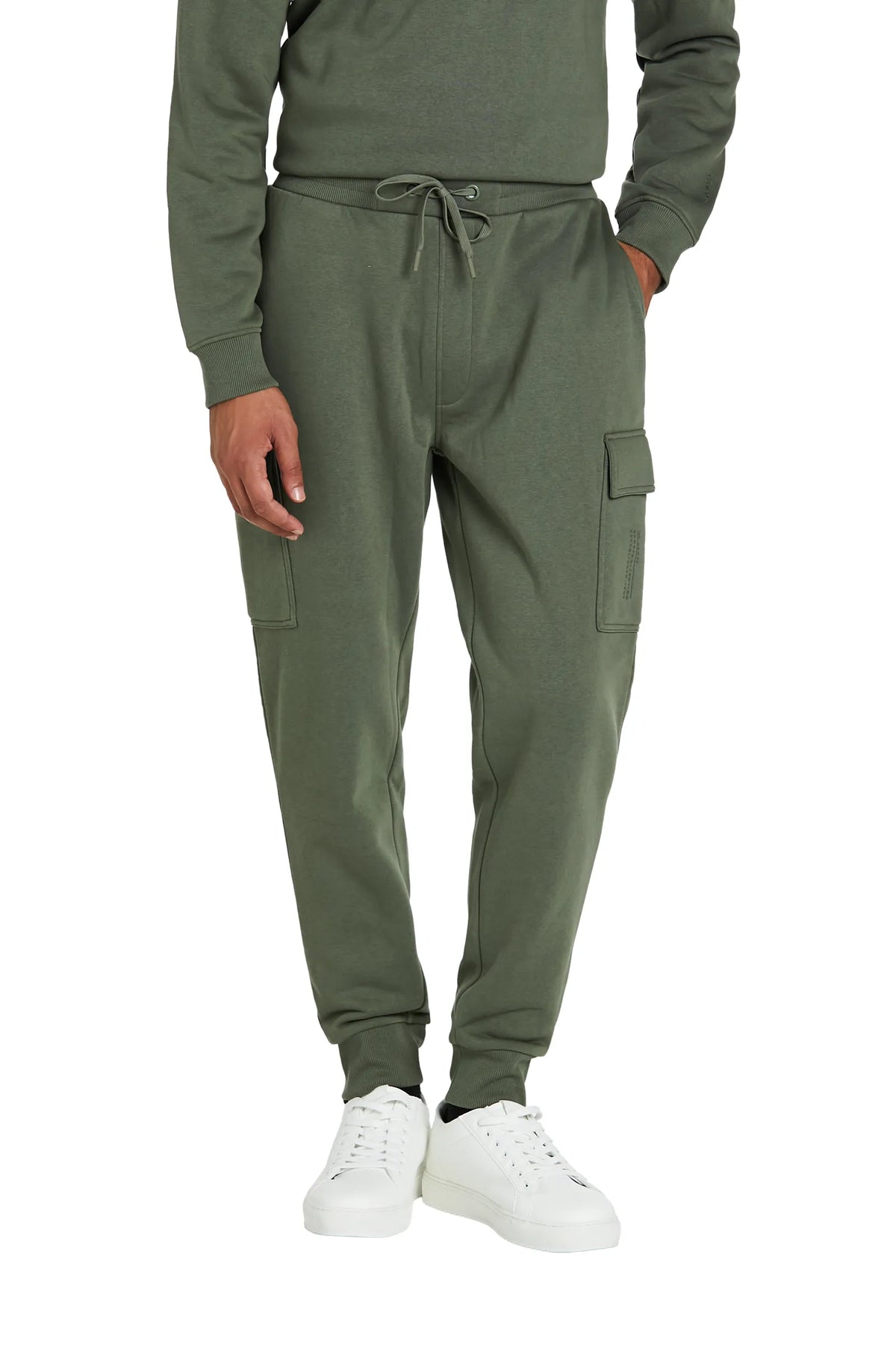Pantaloni Cargo Felpa #colore_verde