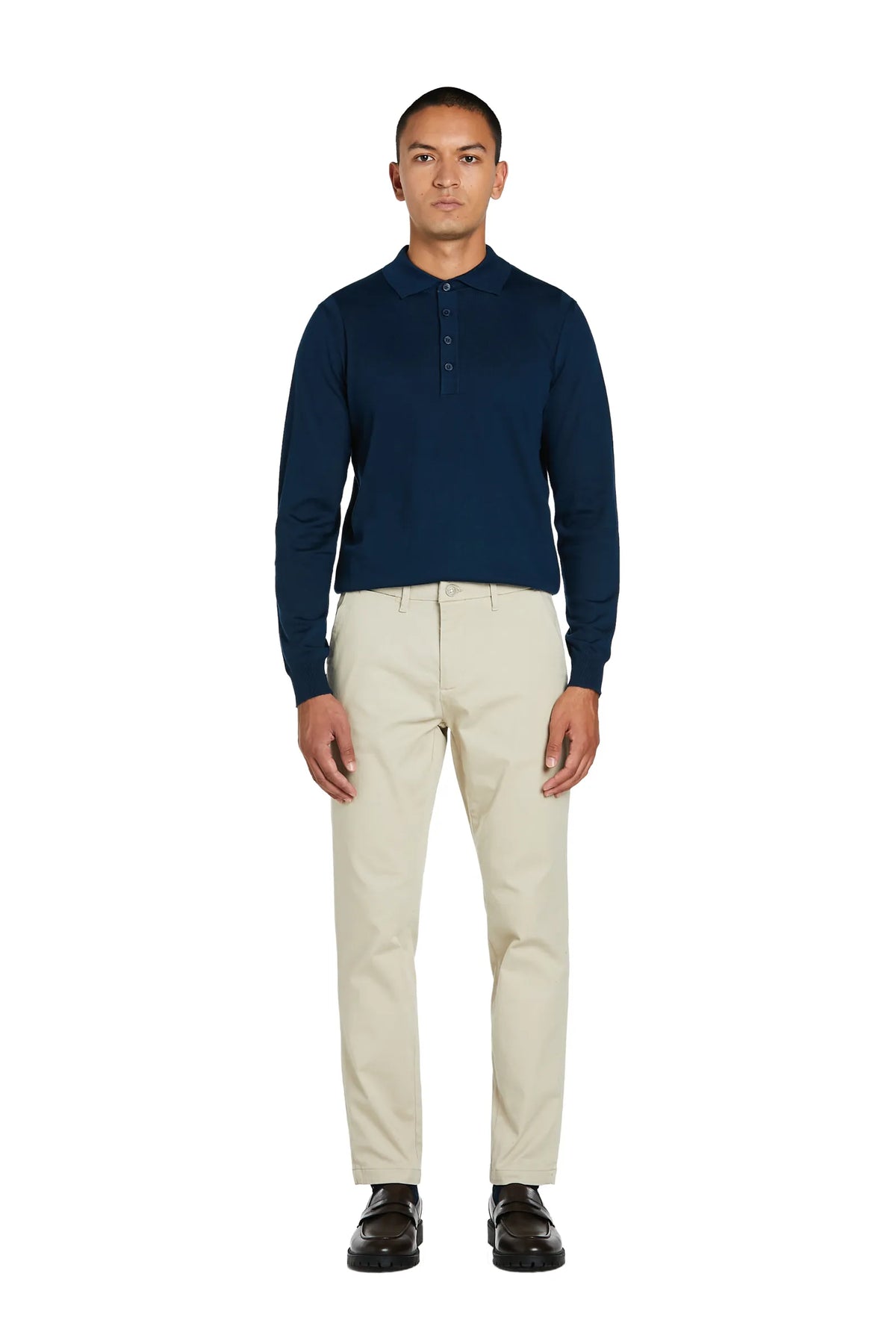 Pantaloni Basic cotone #colore_beige