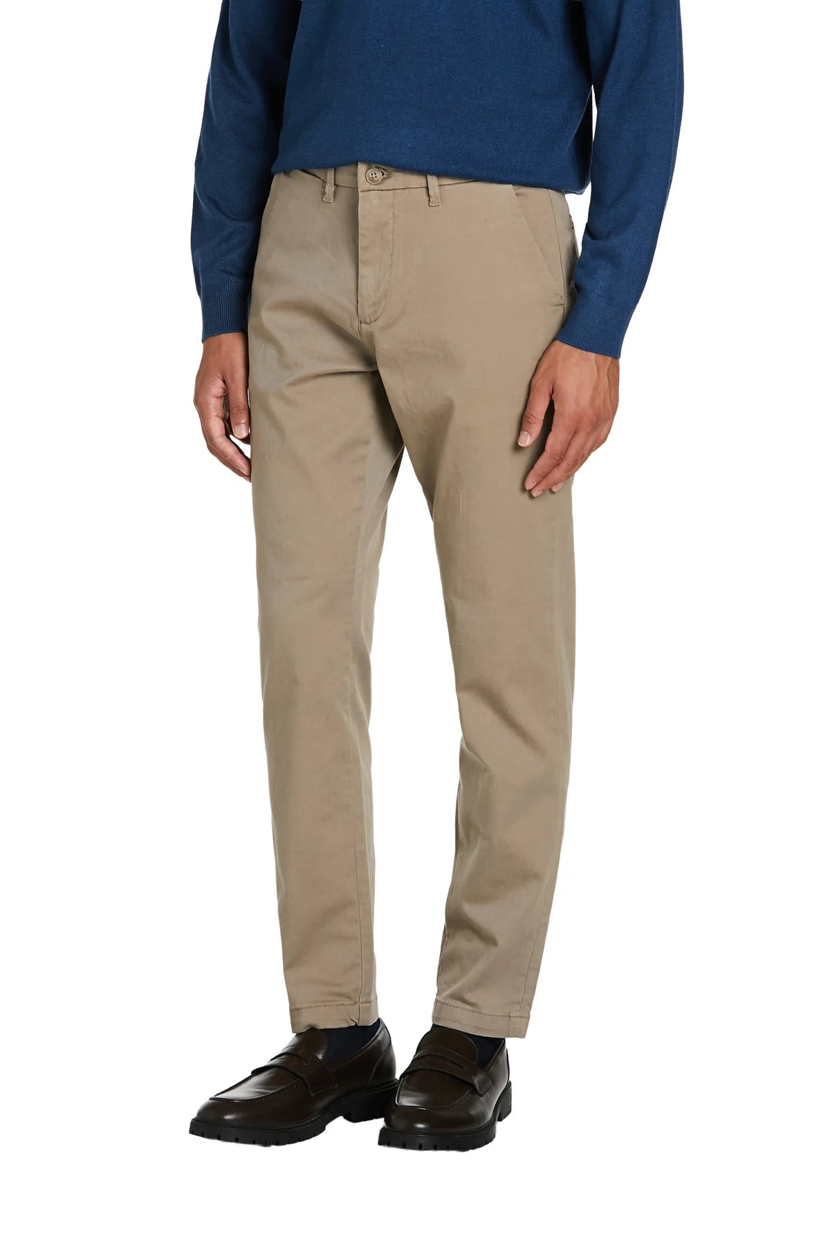 Pantaloni Basic cotone #colore_cognac
