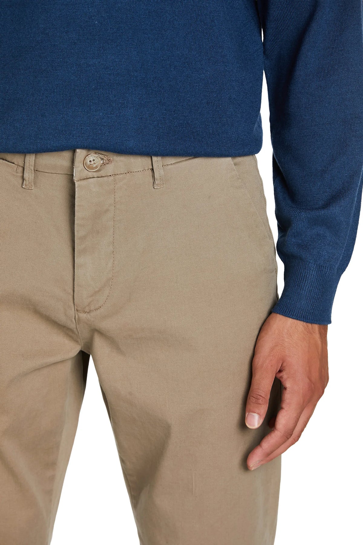 Pantaloni Basic cotone #colore_cognac