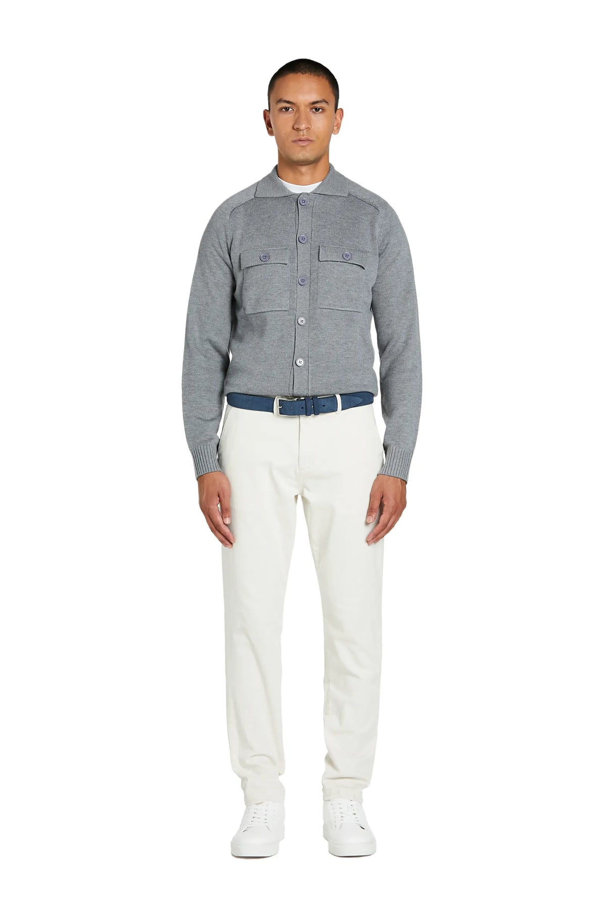 Pantaloni Basic cotone #colore_crema