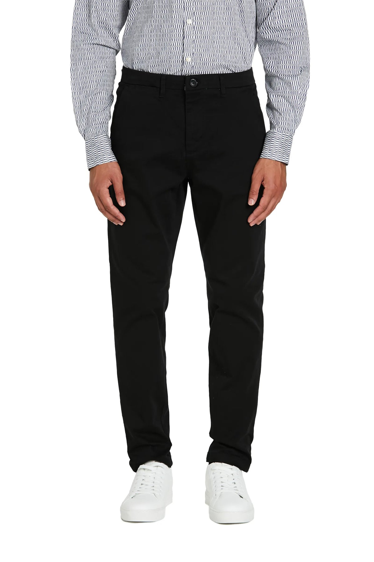 Pantaloni Basic cotone #colore_nero