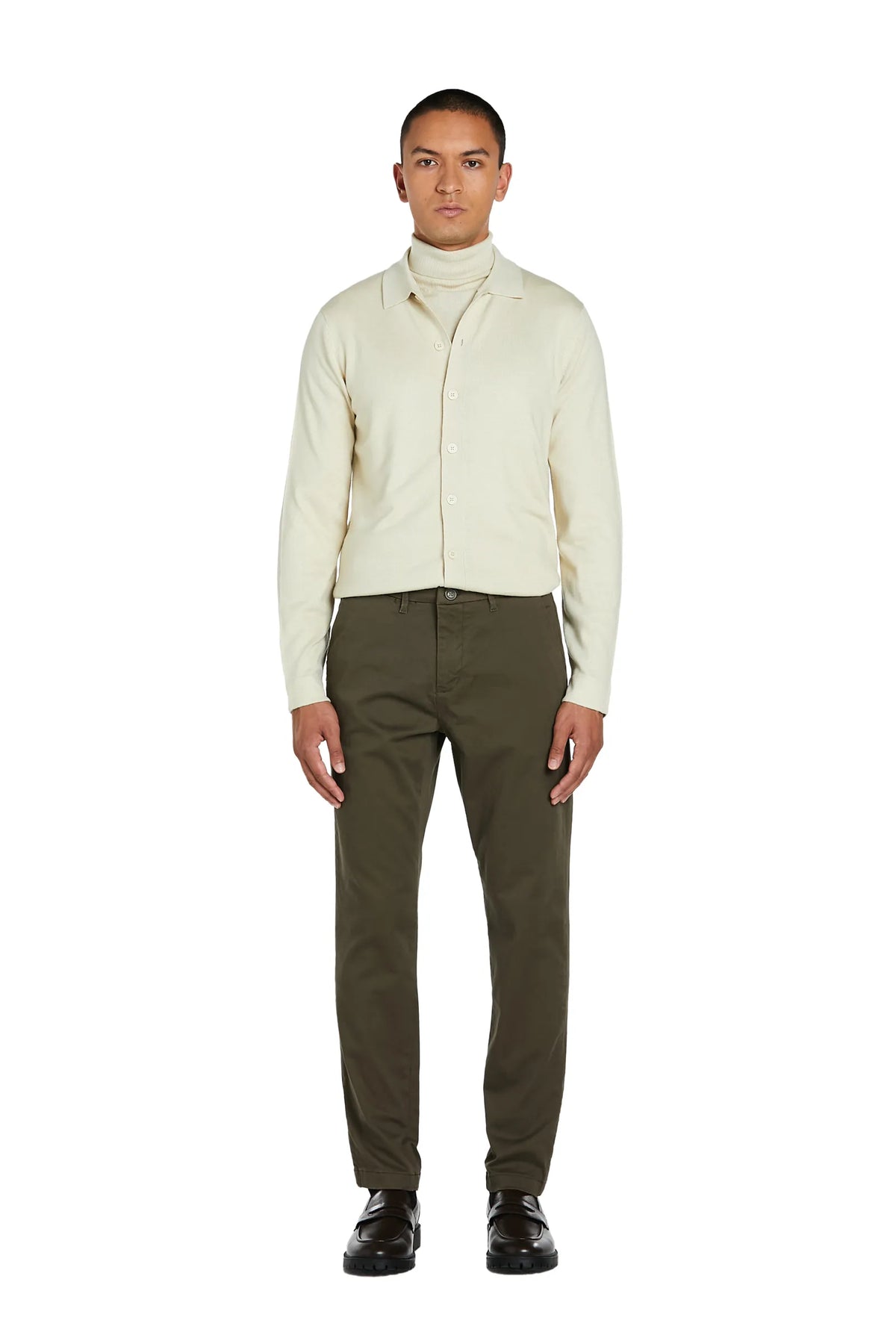 Pantaloni Basic cotone #colore_verde
