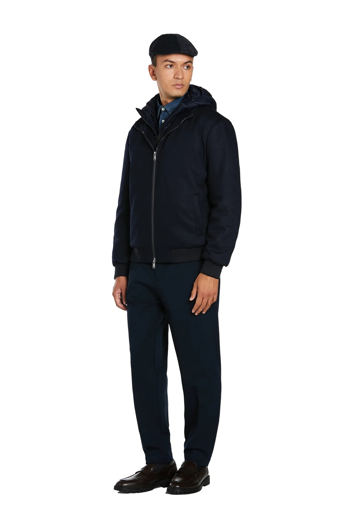 Bomber Misto Cashmere #colore_blu