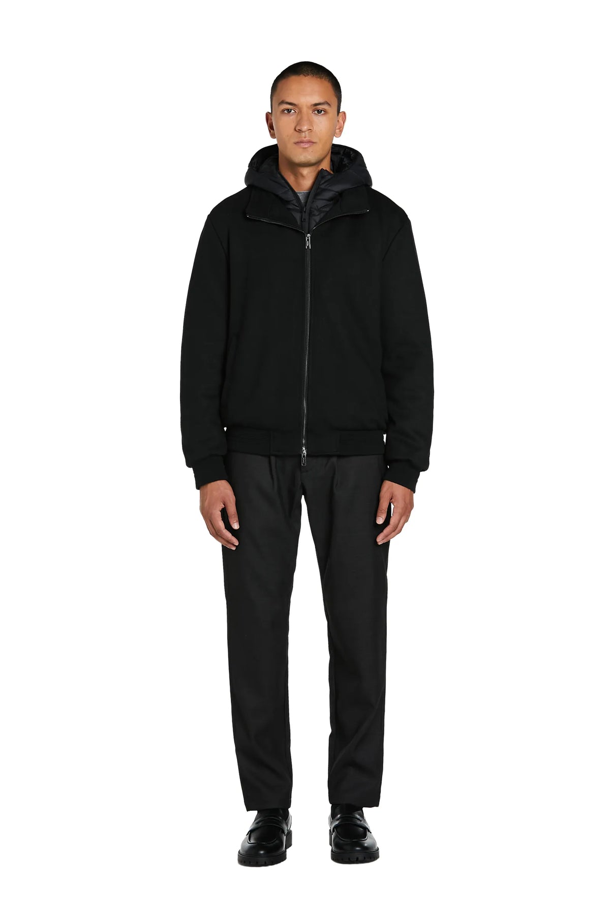 Bomber Misto Cashmere #colore_nero