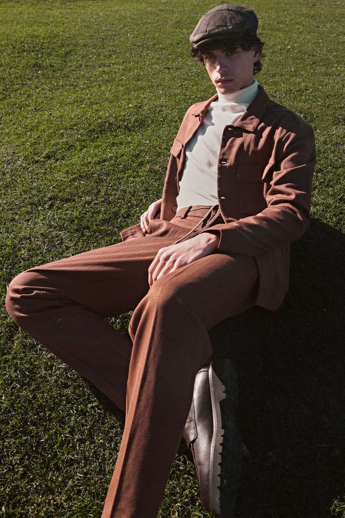 Pantaloni Punto Milano Herringbone