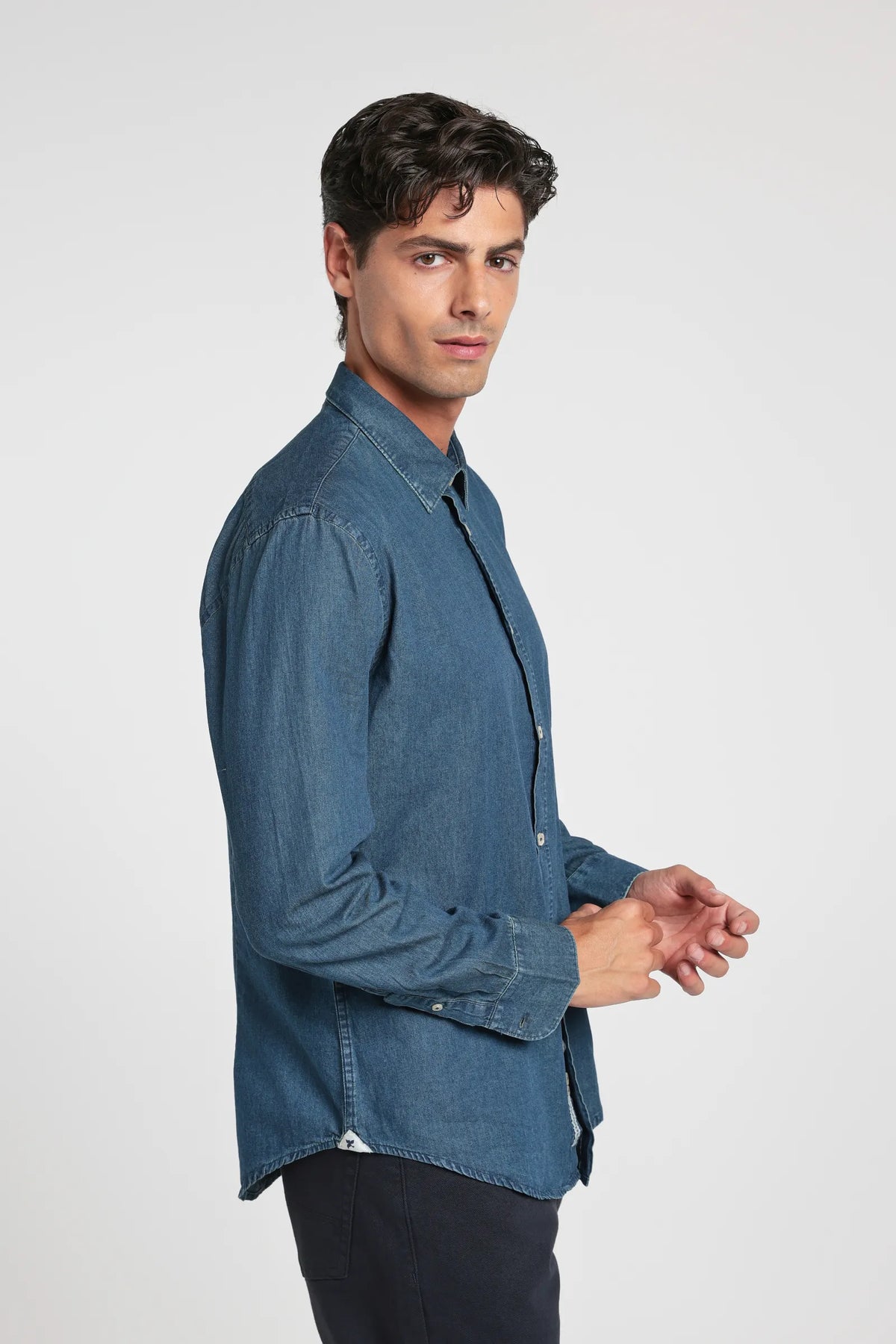 Camicia in Denim Regular Fit