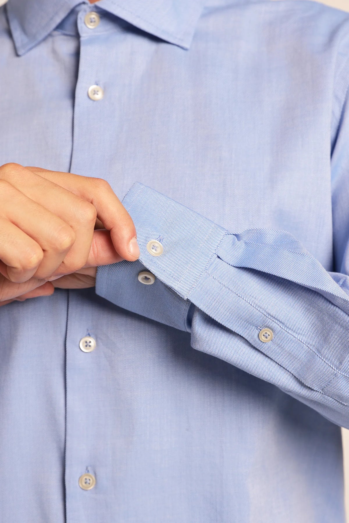 Camicia in Twill di Cotone Regular Fit