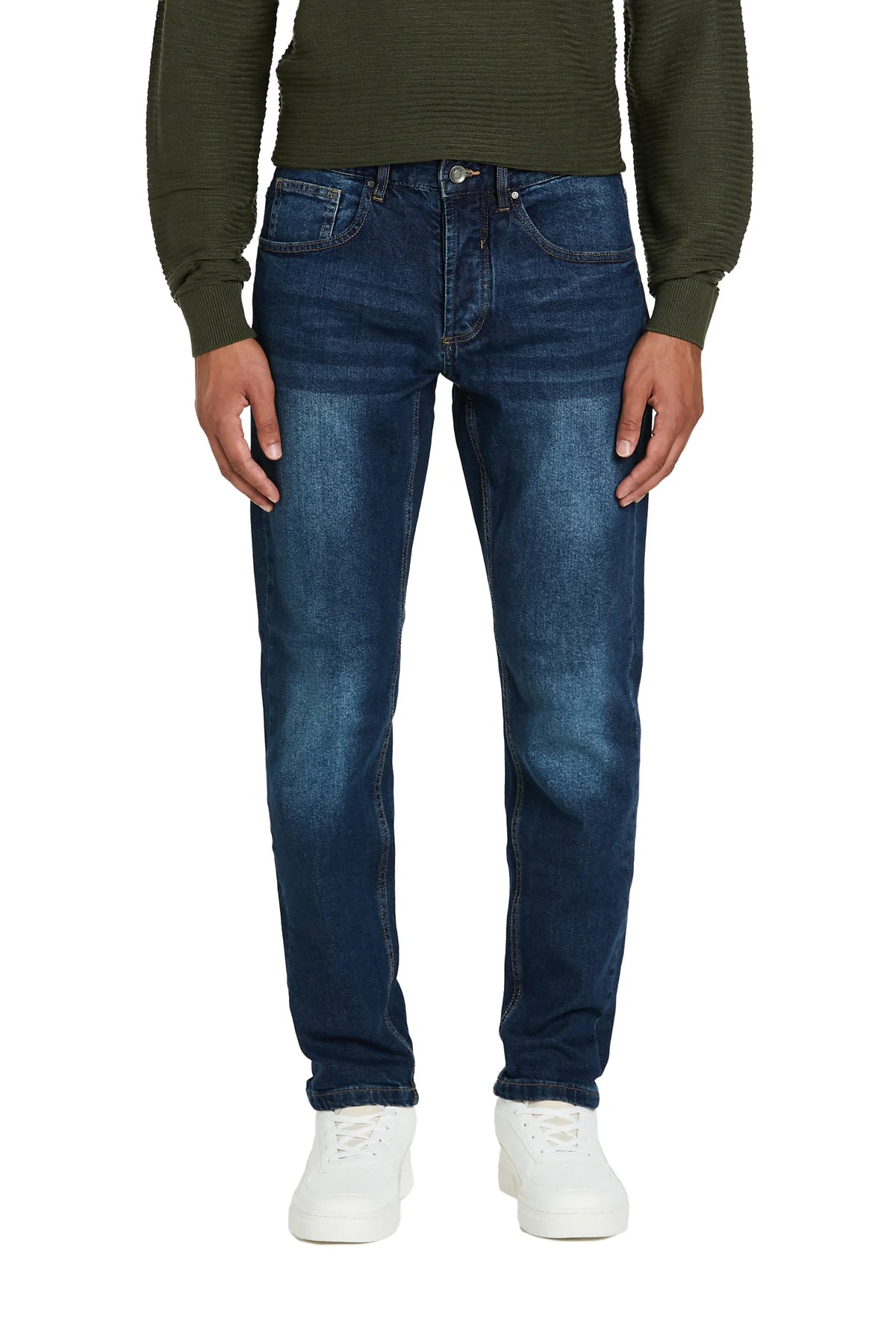 Jeans 5 tasche #colore_blu scuro