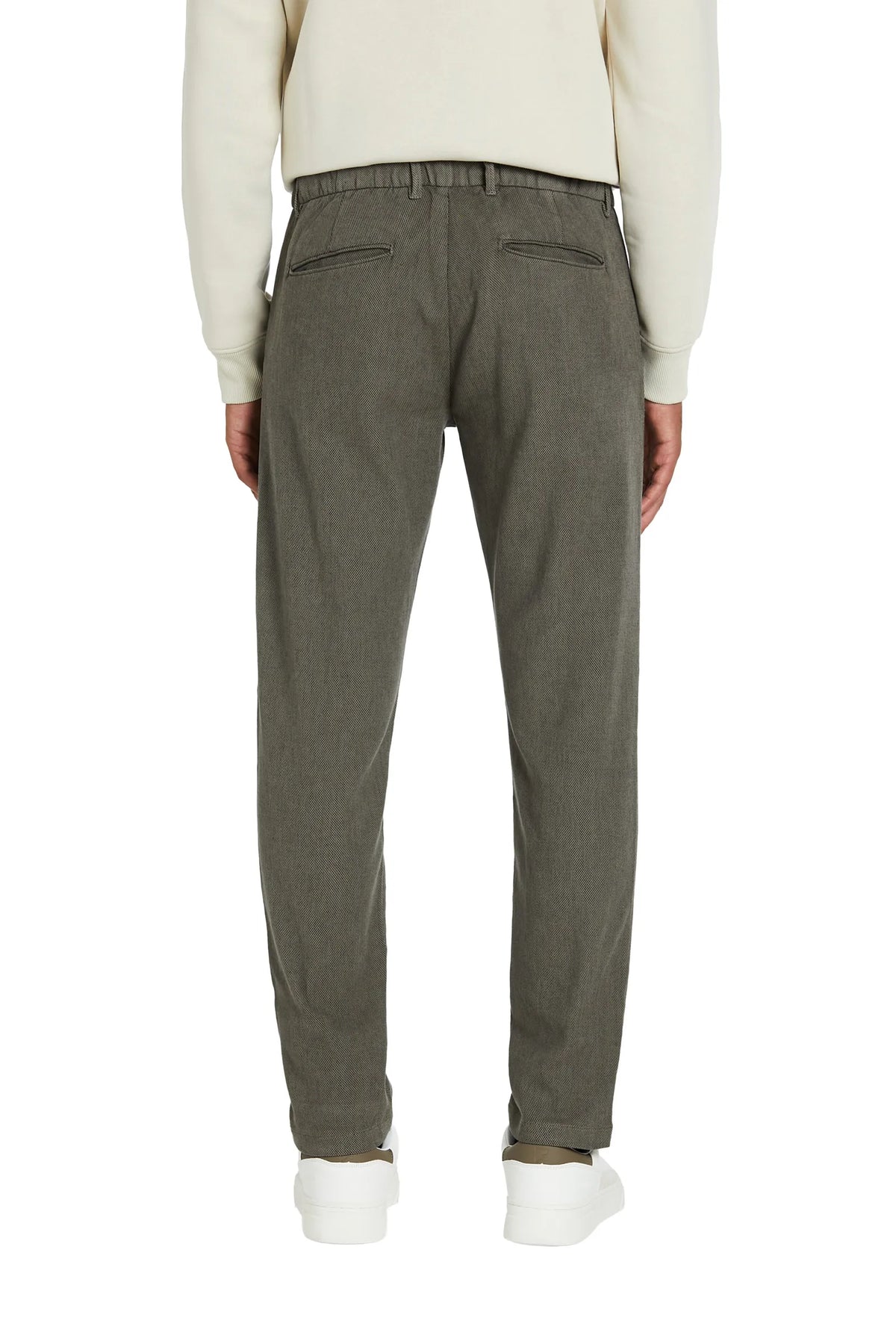 Pantalone tramato #colore_verde
