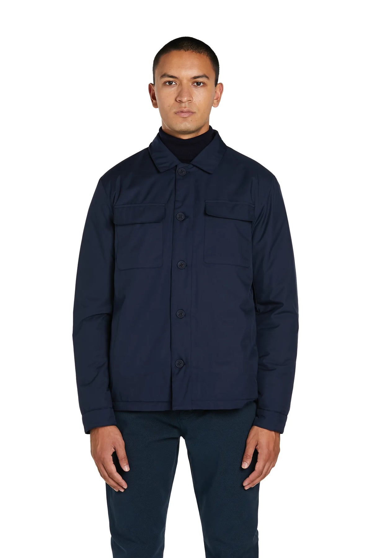 Giacca Camicia Uomo #colore_blu