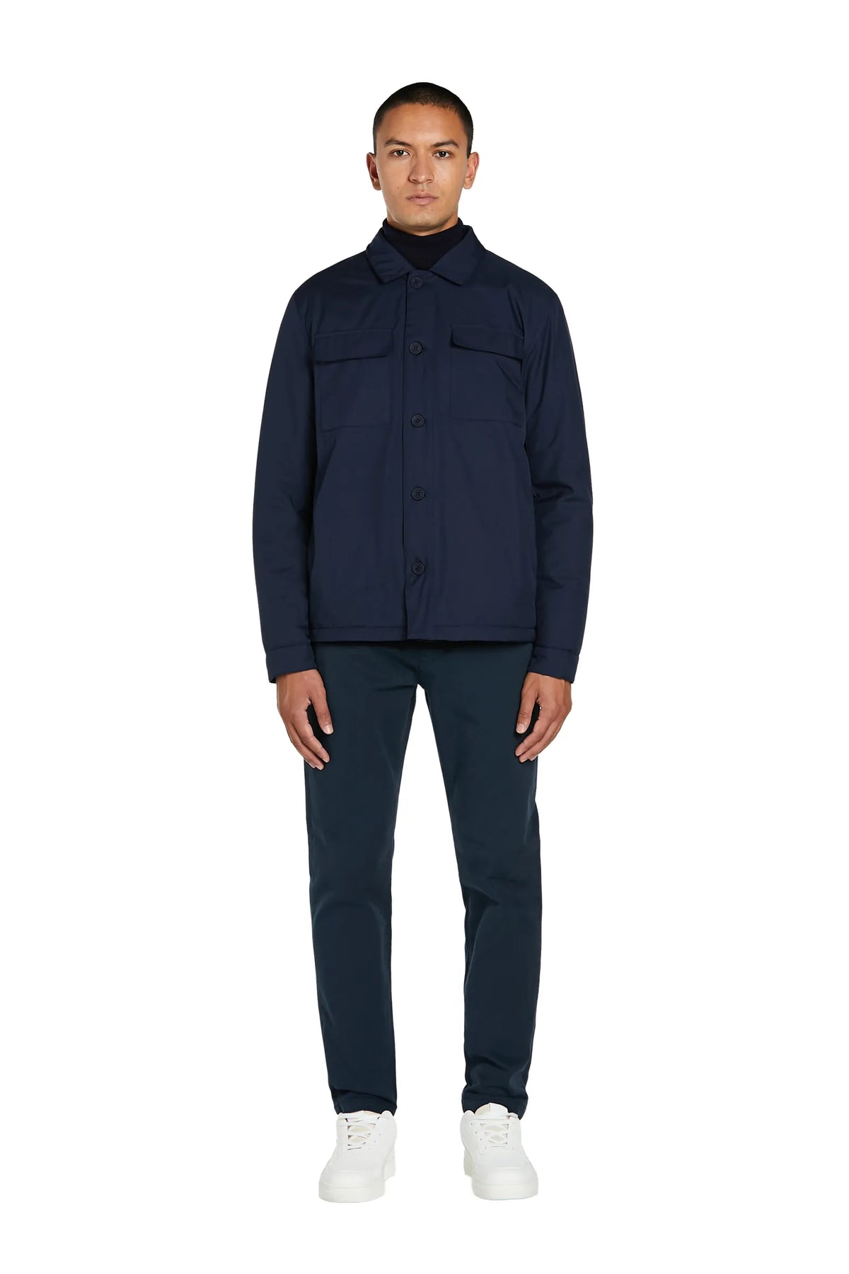 Giacca Camicia Uomo #colore_blu