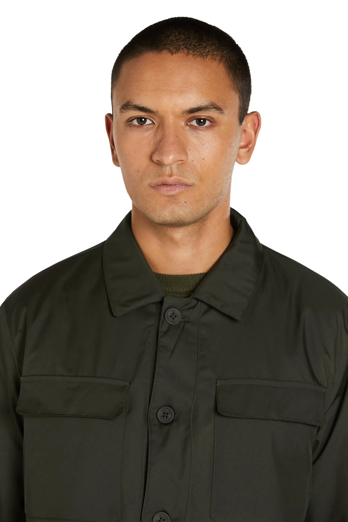 Giacca Camicia Uomo #colore_verde