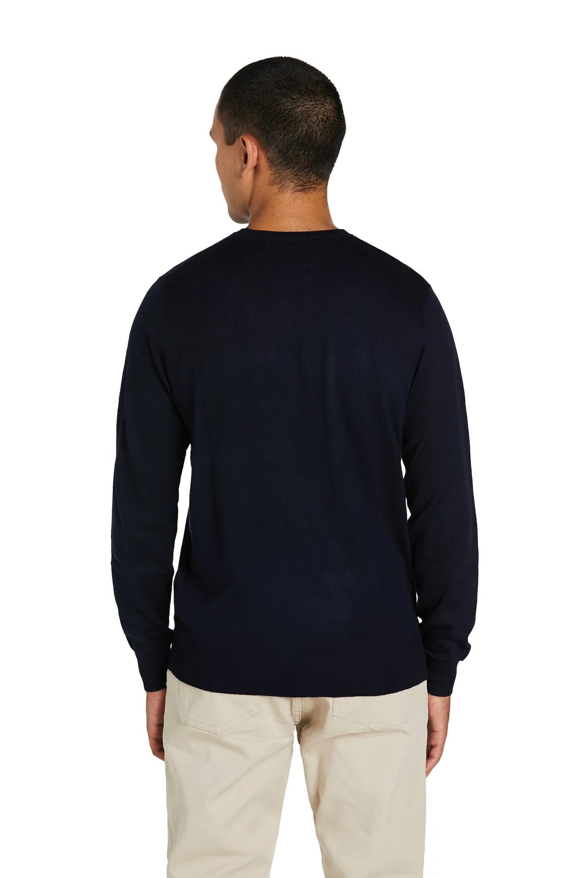 Maglia Girocollo lana merinos #colore_blu