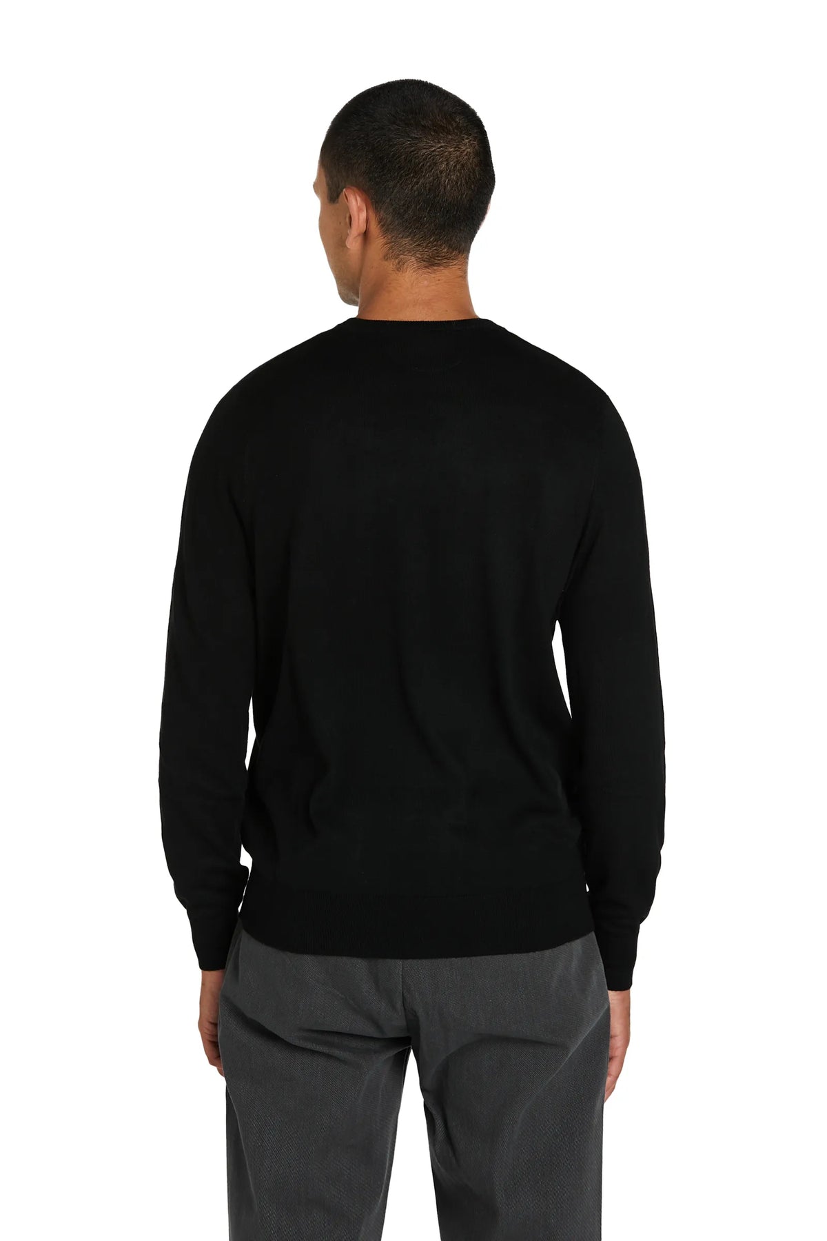 Maglia Girocollo lana merinos #colore_nero