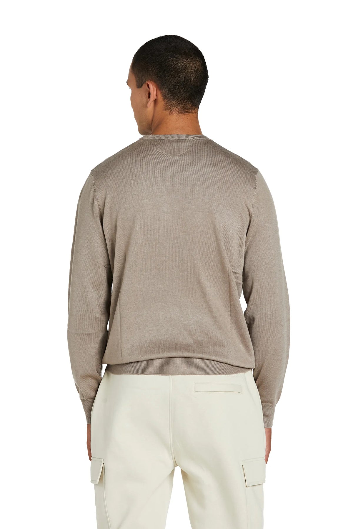 Maglia Girocollo lana merinos #colore_pietra