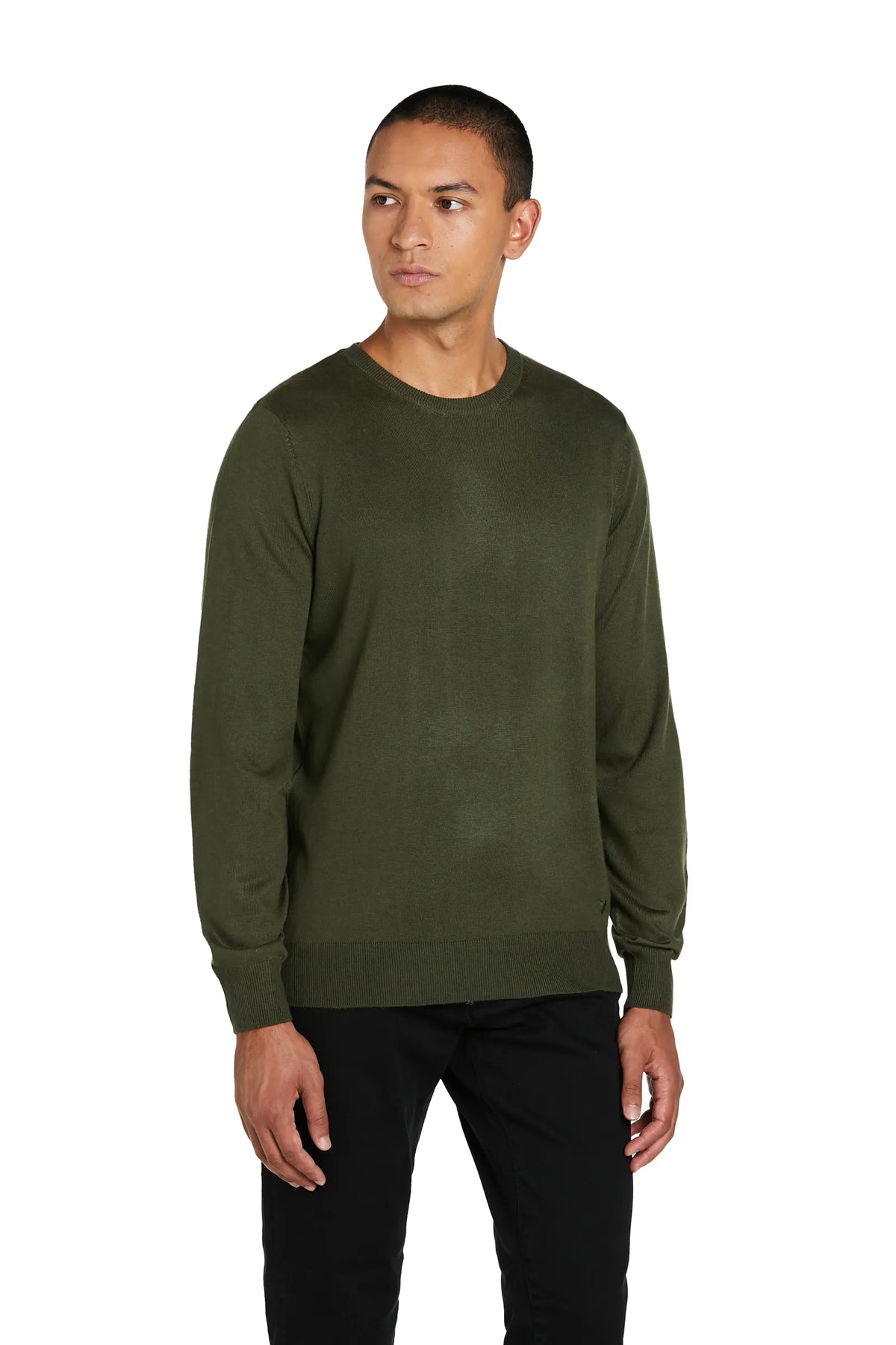 Maglia Girocollo lana merinos #colore_verde