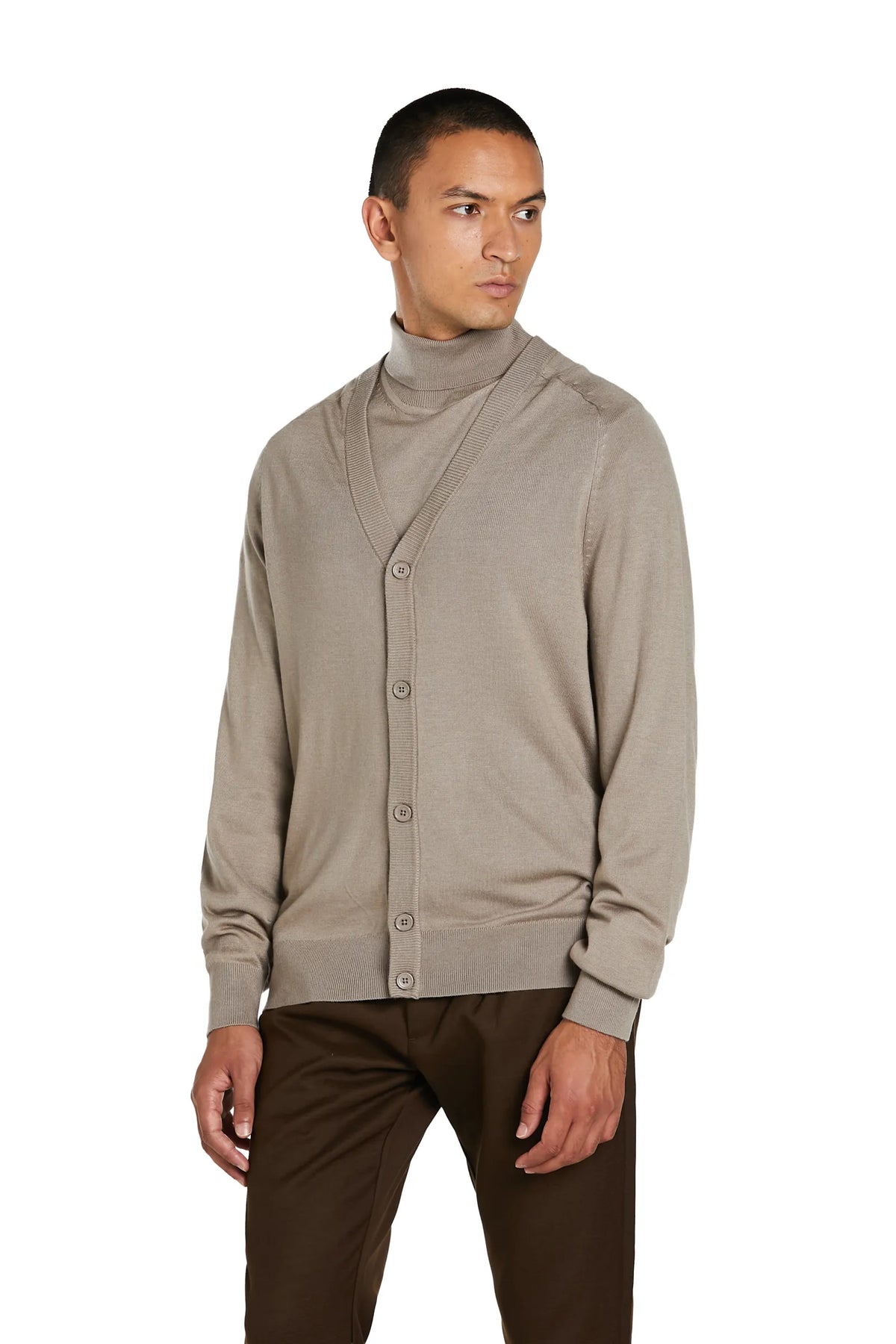 Cardigan #colore_pietra
