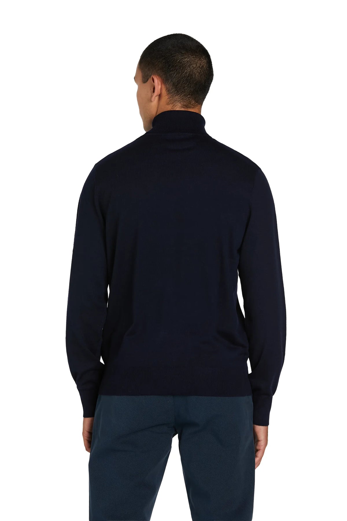 Maglione Dolcevita Lana Merinos #colore_blu