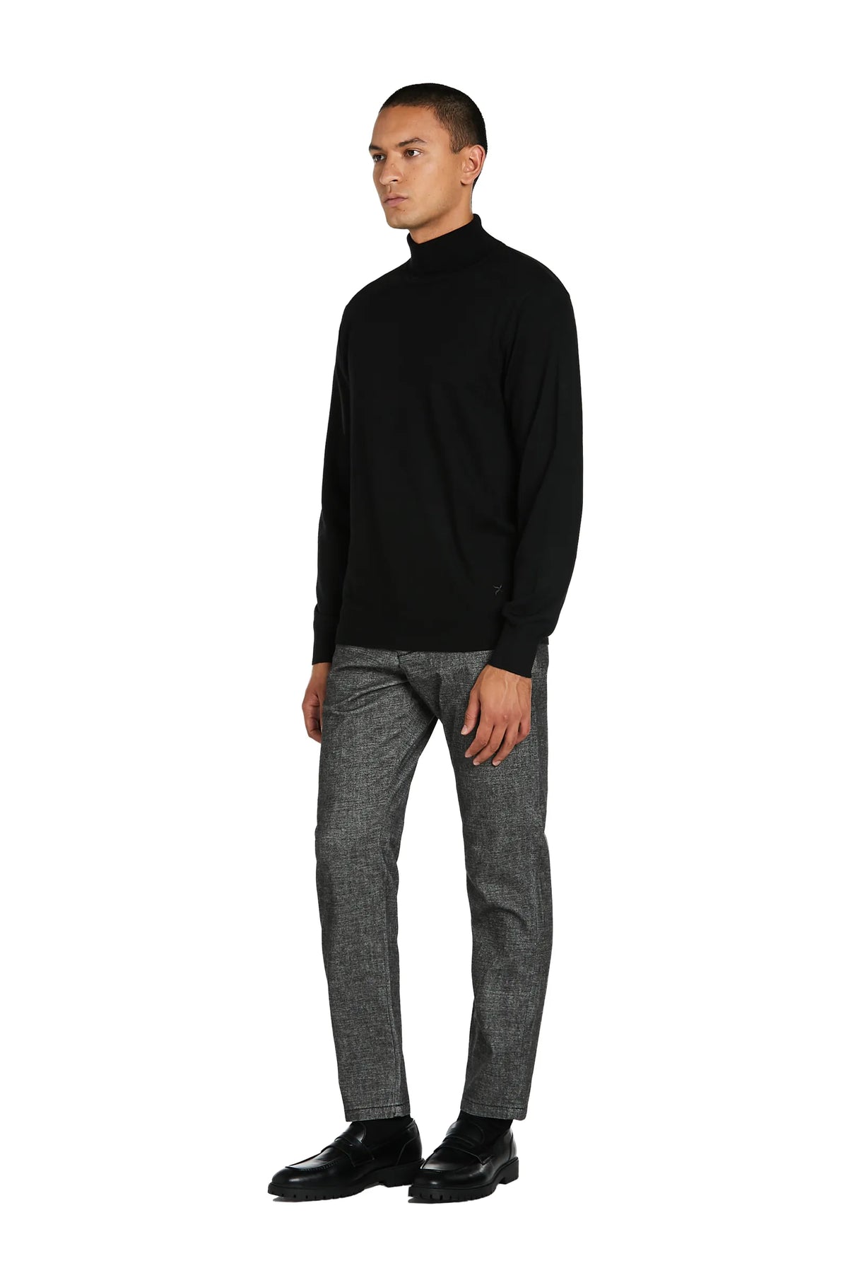 Maglione Dolcevita Lana Merinos #colore_nero