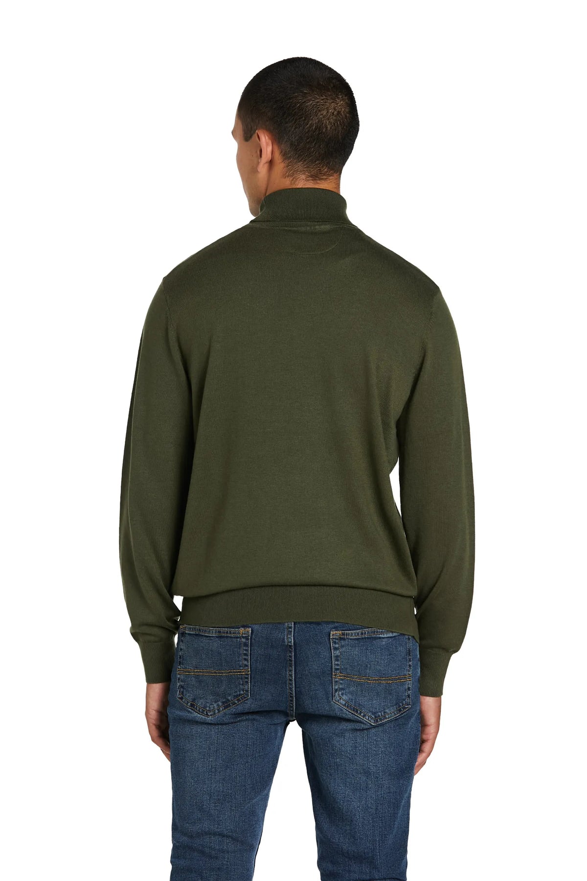 Maglione Dolcevita Lana Merinos #colore_verde