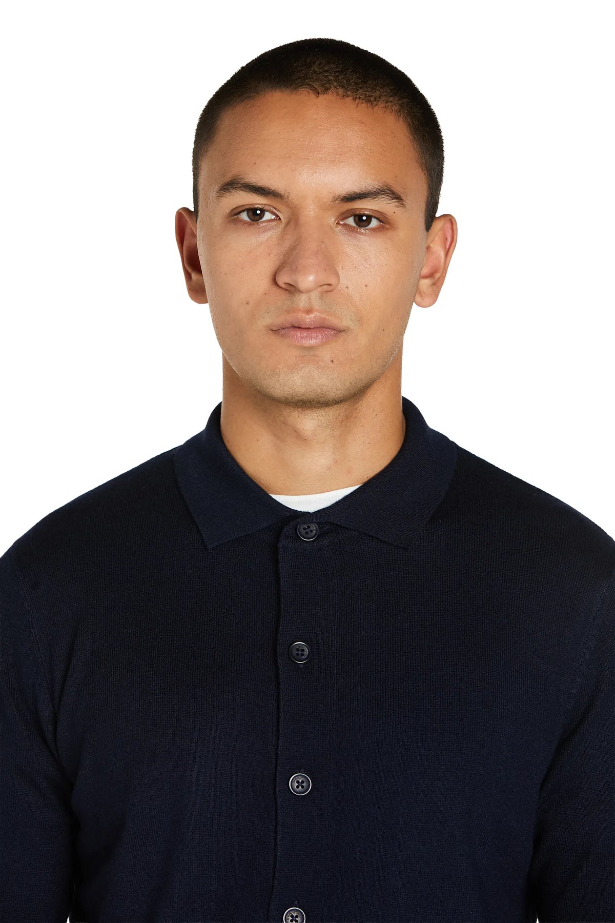 Maglia Camicia cashmere #colore_blu