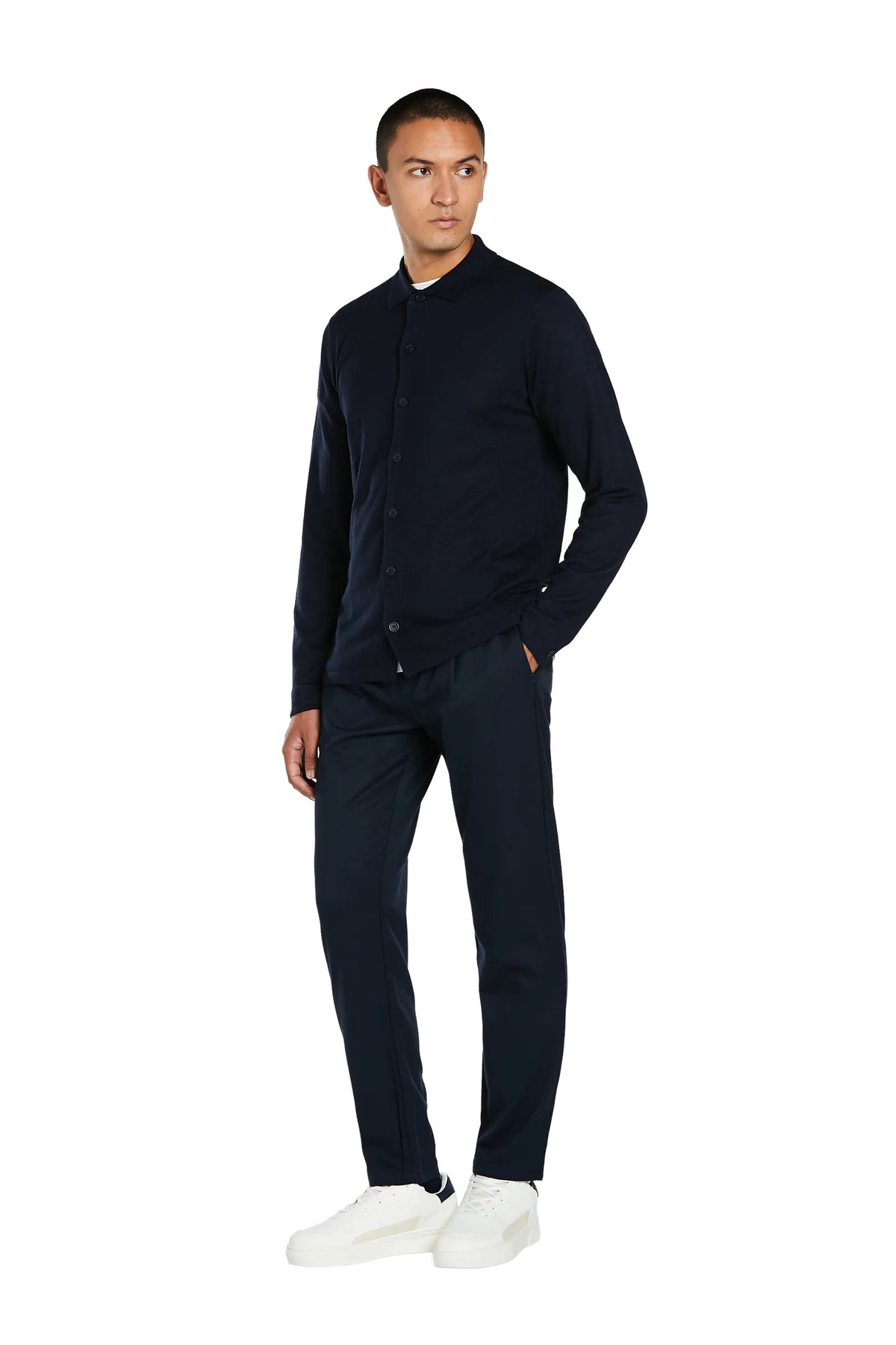 Maglia Camicia cashmere #colore_blu