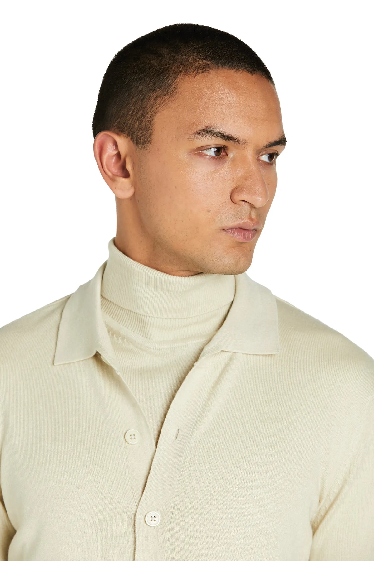 Maglia Camicia cashmere #colore_crema