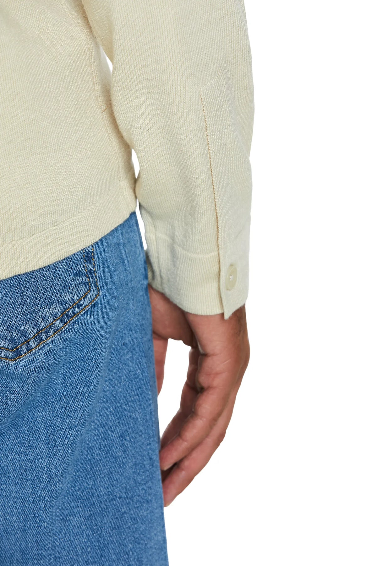 Maglia Camicia cashmere #colore_crema