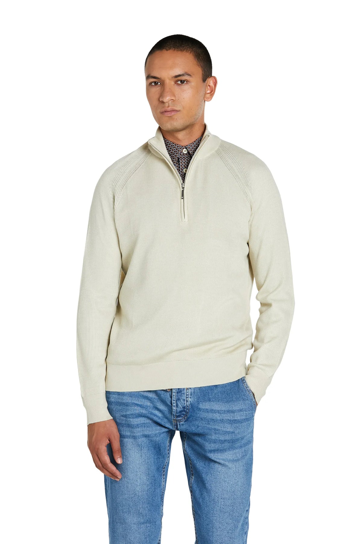 Maglia con Zip #colore_crema