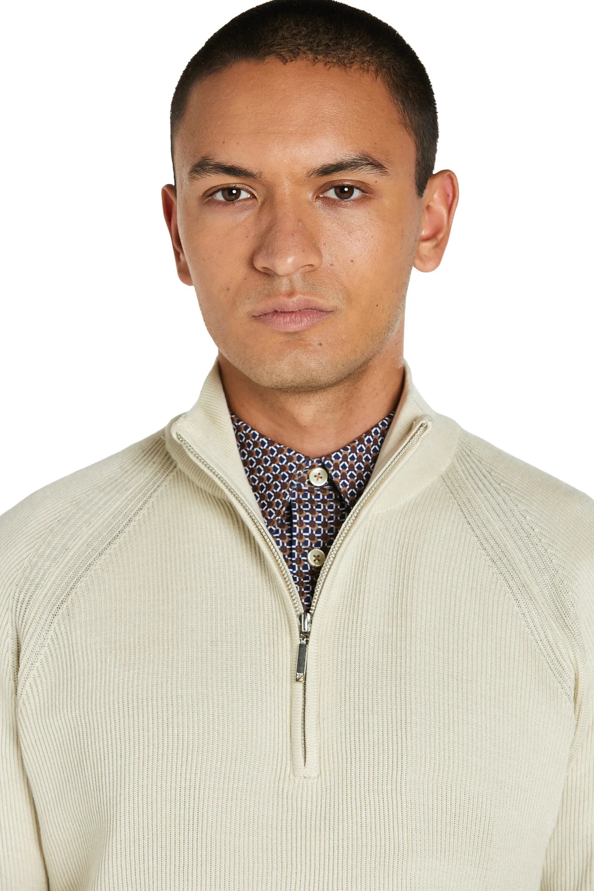 Maglia con Zip #colore_crema