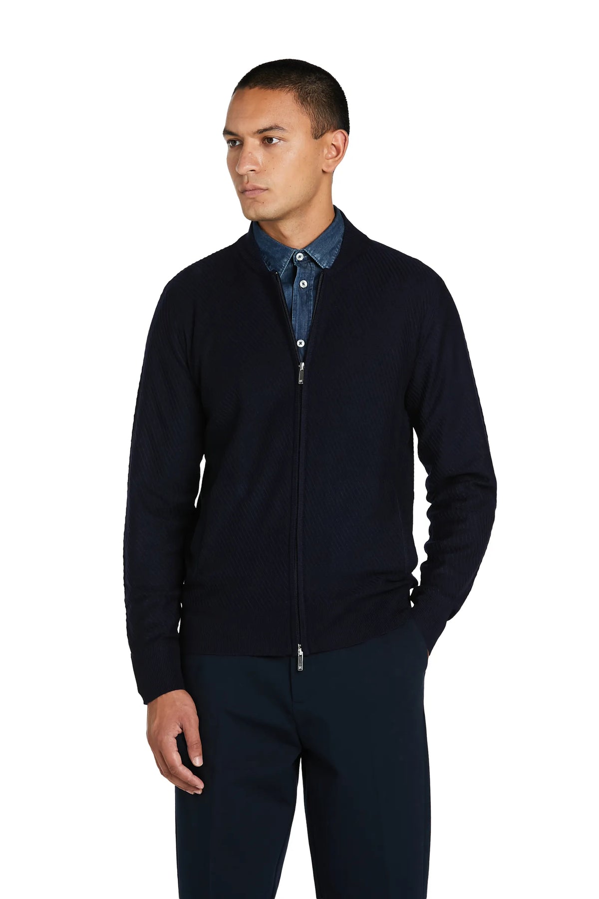 Maglia con Zip #colore_blu