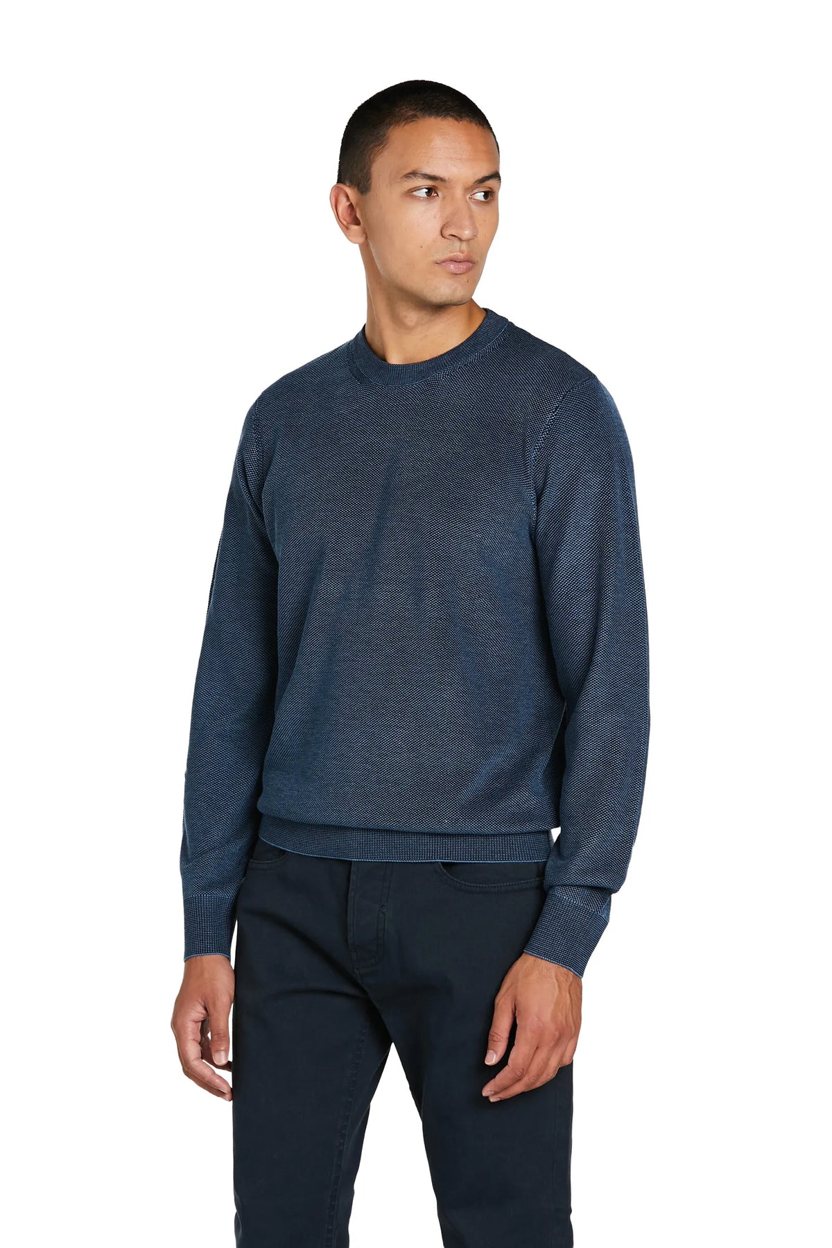 Maglione Misto Lana #colore_blu