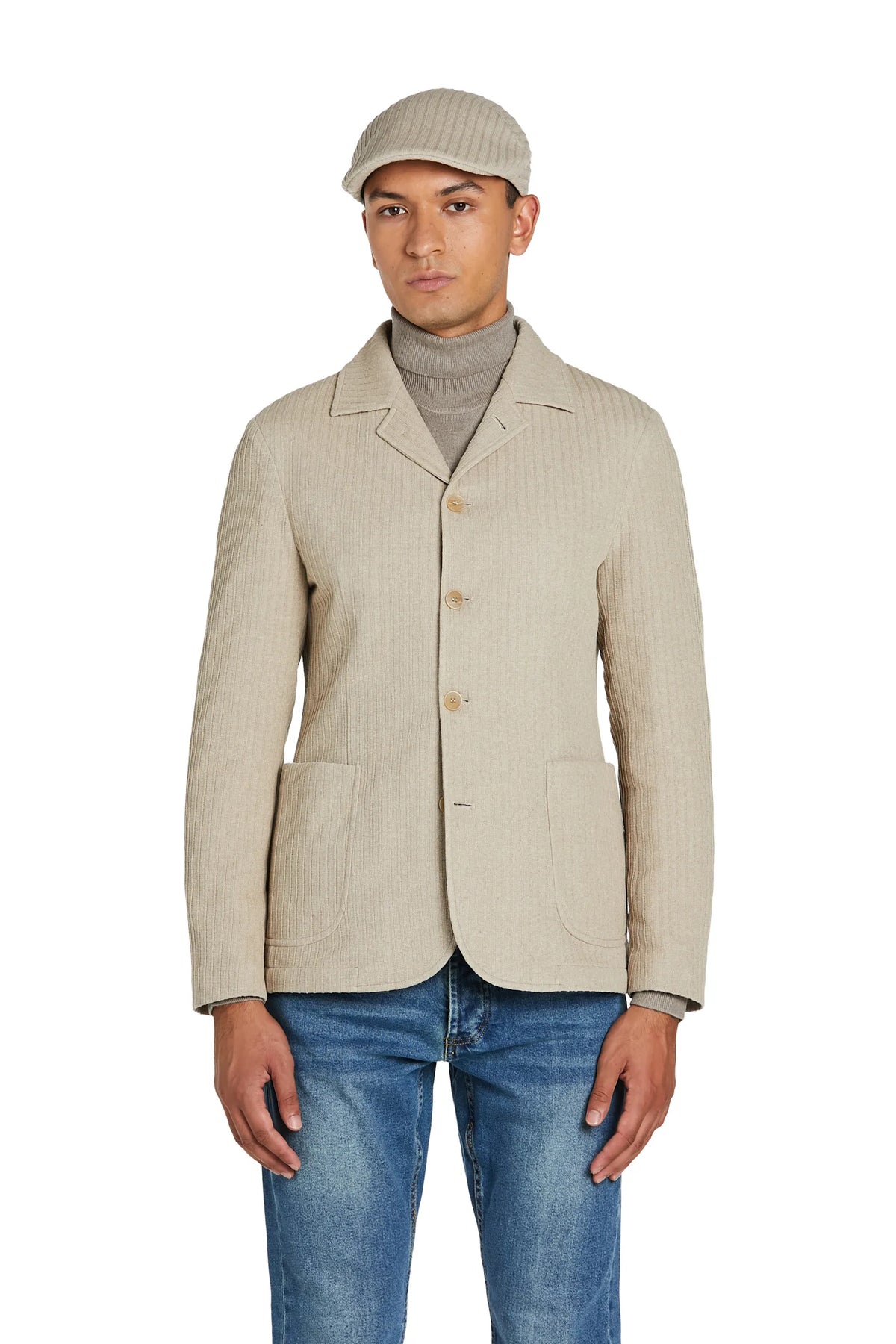 Giacca in Maglia #colore_beige