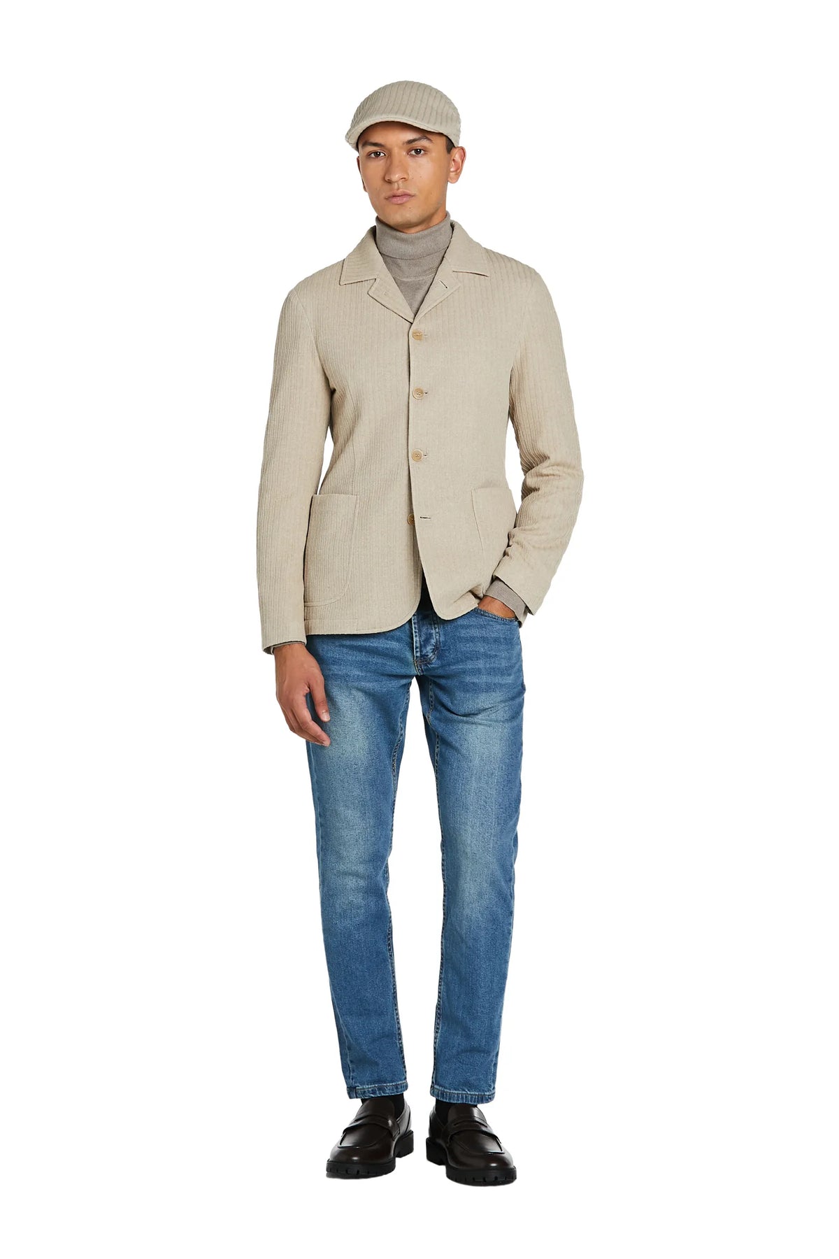 Giacca in Maglia #colore_beige