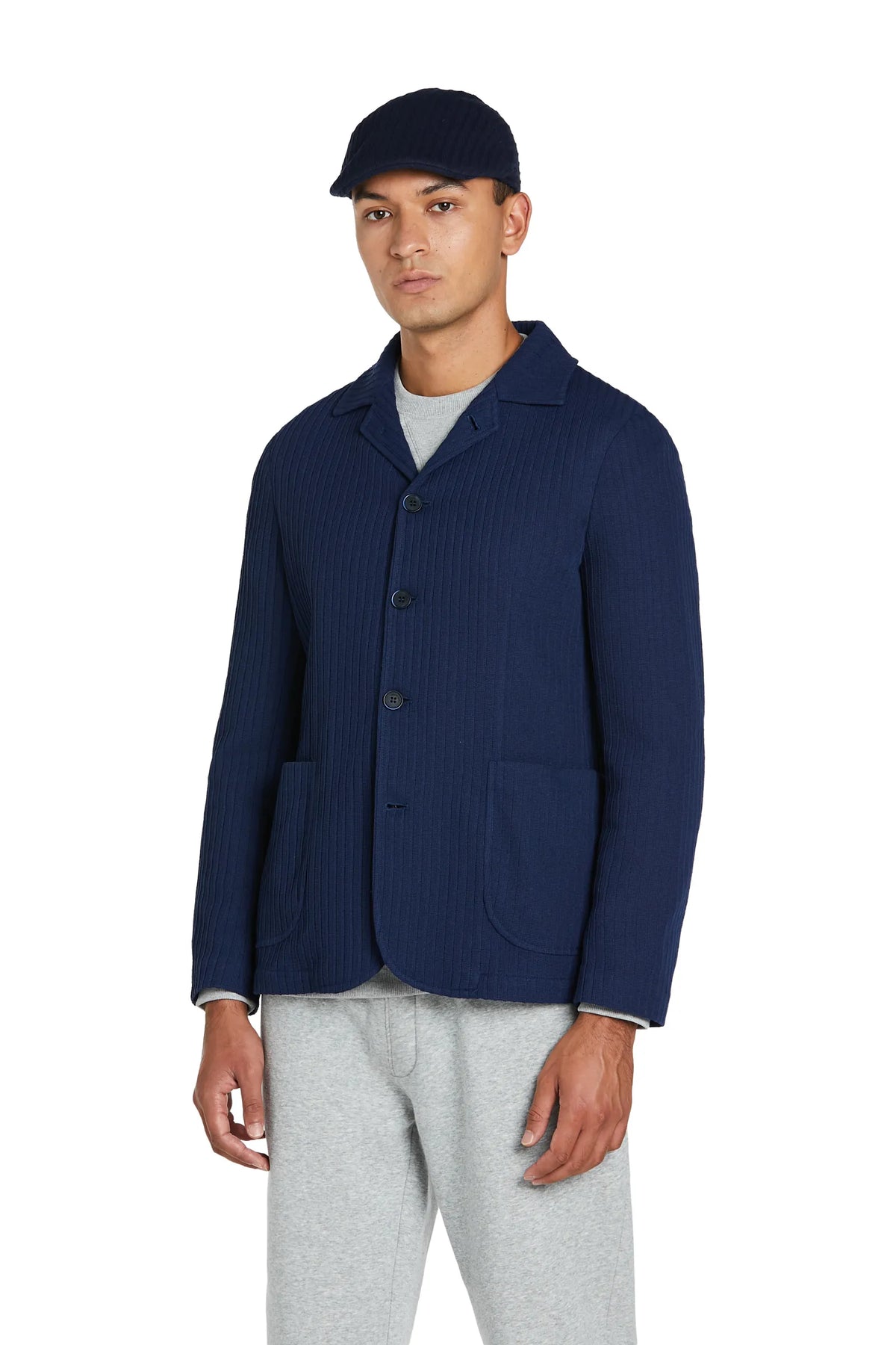 Giacca in Maglia #colore_blu