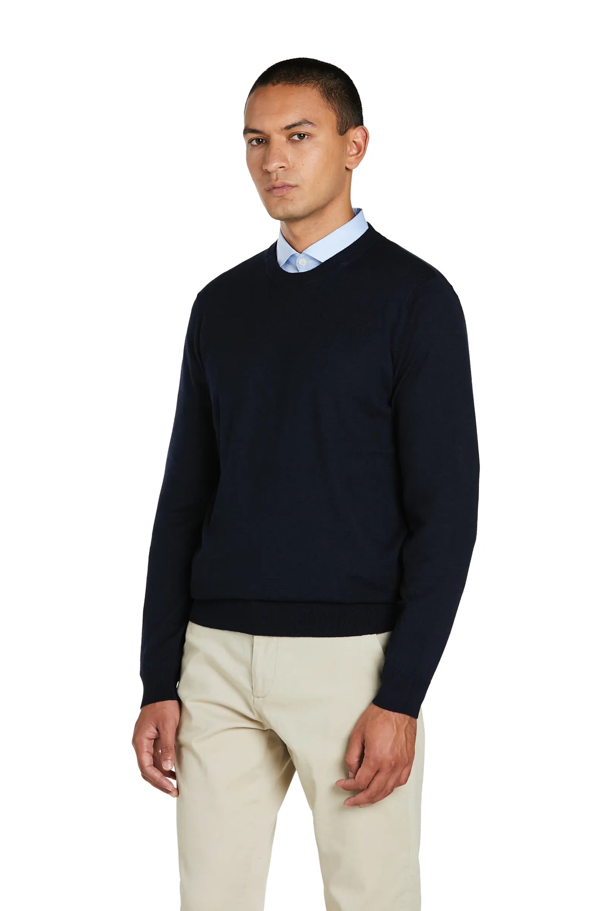 Maglia Girocollo cashmere #colore_blu