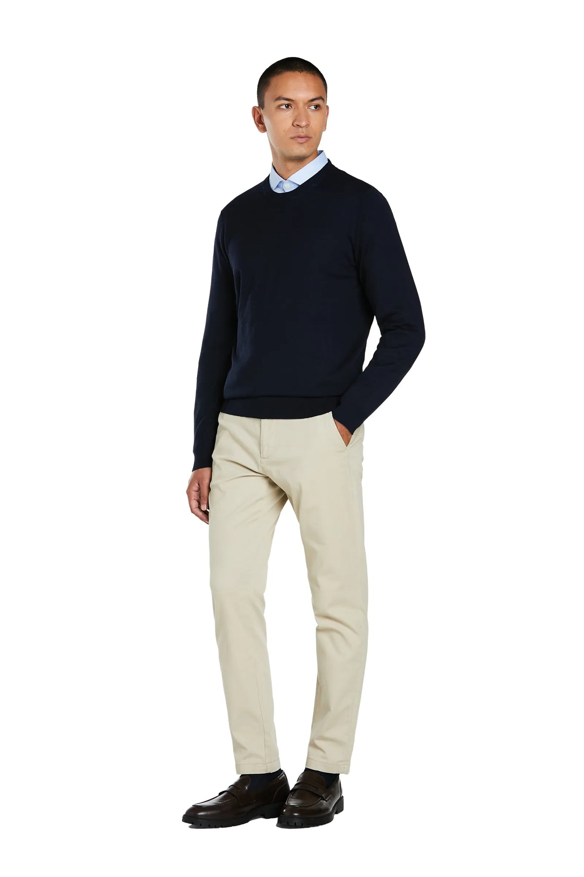 Maglia Girocollo cashmere #colore_blu