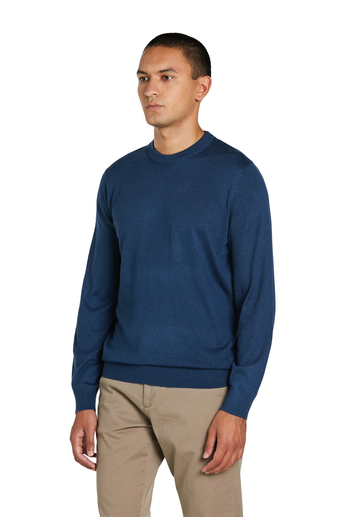 Maglia Girocollo cashmere #colore_indaco