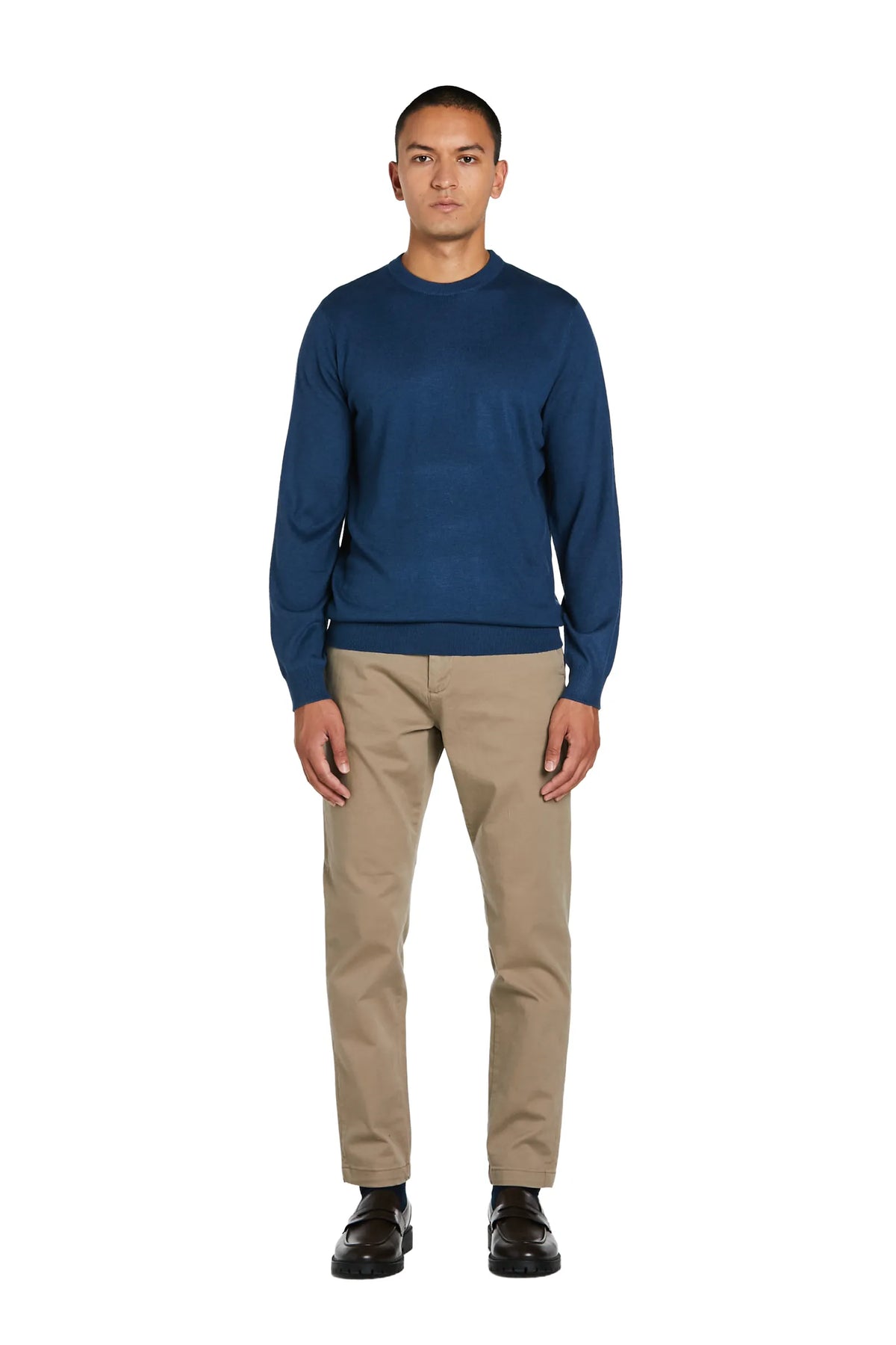 Maglia Girocollo cashmere #colore_indaco